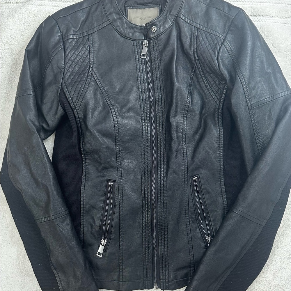 Black Vegan Leather Women's Jacket